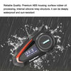 KUQIBAO Motorcycle Helmet Waterproof Bluetooth Headset With Screen(Soft Microphone)