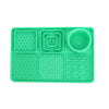 Silicone Slow Feeder Dog Lick Mat - Green