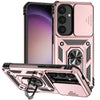 For Samsung Galaxy S25+ 5G Sliding Camshield Holder Phone Case(Rose Gold)
