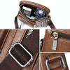 Universal Fashion Casual Men Shoulder Messenger Bag Handbag, Size: L (24cm x 20cm x 6cm)(Khaki)