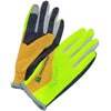 JUNGLE LEOPARD Outdoor Sports Mountaineering Full Finger Gloves Mesh Touch Screen Anti-Skid Gloves, Size: M(Green+Yellow)