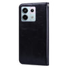 For Xiaomi Redmi Note 13  5G Oil Wax Texture Leather Phone Case(Black)