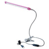 USB Clip Lamp Student Eye Protection LED Dimmable Desk Light(Purple)
