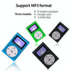 128M+Earphone+Cable Mini Lavalier Metal MP3 Music Player with Screen(Silver Gray)