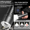 S2302 30W 1600LM High Power Telescopic Zoom Flashlight(Black)