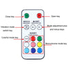Vibration Remote Control Induction Motorcycle Wireless Strong Magnetic Warning Flash Light, Specification: 4 Light +1 RC
