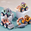 2PCS LXB-418 Removable Assembly Simulation Engineering Vehicle Model(Bulldozer)