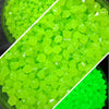 Glow Stones Green, 200 Resin Pebbles for Garden & Aquarium