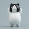 Cartoon Cat Fridge Magnet Resin Ornament Ornament Without Magnetic Sticker(Black and White Cat)