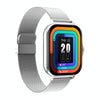 GT20 1.69 inch TFT Screen IP67 Waterproof Smart Watch, Support Music Control / Bluetooth Call / Heart Rate Monitoring / Blood Pressure Monitoring, Style:Steel Strap(Silver)