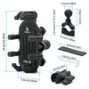 Outdoor Motorcycle Aluminum Alloy Shock-absorbing Mobile Phone Holder(Handlebar Model)