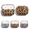 Anti-fall Wireless Earphone PC Protective Case For AirPods Pro(Light Purple Leopard Texture)