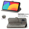 For Alcatel 1L 2021 Mandala Flower Embossed Horizontal Flip Leather Case with Holder & Three Card Slots & Wallet & Lanyard(Gray)