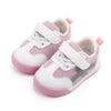 D2678 Autumn Baby Shoes Super Skin Children Sport White Shoees, Size: 19(Pink)