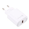 LZ-2117 18W QC3.0 3.1A USB Fast Charger, EU Plug(White)