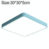 Macaron LED Square Ceiling Lamp, White Light, Size:30cm(Blue)