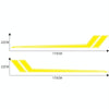 D-716 Car Striped Vinyl Body Stickers Personalized Modification Car Sticker(Yellow)