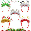 2025 Digital Christmas Party Decoration Headband Mall Bar New Year Eve Event Headdress(Black)