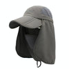 outfly 360 Degree Anti-Ultraviolet Hat Quick Drying Sun Cap, Size: Adjustable(Adult Dark Gray)