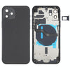 iPhone 12 Back Cover Assembly (Black) with Keys & Wireless Charging
