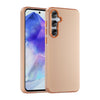 For Samsung Galaxy A55 5G Frosted Translucent TPU Hybrid PC Full Coverage Phone Case(Orange)