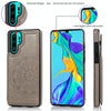 For Huawei P30 Pro Double Buckle Mandala Pattern PU+TPU Protective Case with Card Slots & Holder & Photo Frame(Grey)