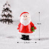 5pcs Christmas Decoration Accessories Micro Landscape Christmas Gift Resin Small Ornament, Style: Santa No.3