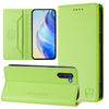 For Samsung Galaxy Note10 RC01 Dual-Folded Magnetic Suction RFID Leather Phone Case(Grass Green)