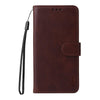 For Samsung Galaxy S25 Ultra 5G ENKAY Card Wallet Calf Texture Leather Phone Case with Screen Film(Brown)