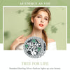 S925 Sterling Silver Tree Of Life Bead Accessories Diamond Pendant Accessories, Style:Bead+Chain