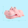 Cartoon Creative Hippo Shape Bite Hand Novelty Tricky Toys with Light and Music, Random Color Delivery