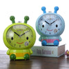 Creative Home Day Cartoon Flower Bee Talking Student Alarm Clock(Green)