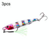 3 PCS PROBEROS LF103 Simulation Metal Sea Fishing Bait, Specification: 15g(C Luminous With Hook)