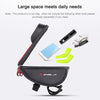 WHEEL UP Anti-splashing Touch Screen Bicycle Mobile Phone Bag Mountain Bike Front Beam Bag Riding Handlebar Bag, Style:Black