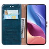 For Xiaomi Redmi K40 / K40 Pro Business Style Oil Wax Texture Horizontal Flip Leather Case with Holder & Card Slots & Wallet(Blue)