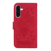 For Samsung Galaxy A26 5G Butterfly Rose Embossed Leather Phone Case(Red)