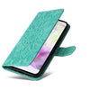 For Samsung Galaxy A36 5G / A56 5G Embossed Sunflower Leather Phone Case(Green)