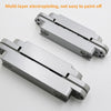 Three-Dimensional Adjustable Cross Hinge Folding Door Concealed Hinge, Specification: No. 1 Sand Silver 40kg