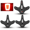 WEST BIKING YP1602797 Bicycle Hollow Seat Night Riding With Warning Tail Light Seat(Black Goose)