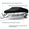 210D Waterproof Boat Cover Speedboat Towed Fishing V-Shaped Boat Cover Rain And Sun Protection Cover, Specification:  20-22FT  700x320cm