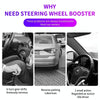 Car Steering Wheel Booster Ball Assist With Compass(B Model Black)
