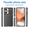 For Xiaomi Redmi Note 13 Pro+ 5G Thunderbolt Shockproof Soft TPU Phone Case(Black)