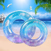 Sequins Starry Sky Mermaid Adult Swimming Ring Children Armpit Swimming Ring, Size: 90cm