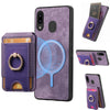 For Samsung Galaxy A30 / A20 / M10s Retro Splitable Magnetic Stand Card Bag Leather Phone Case(Purple)
