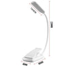 8027-1  9 LEDs Reading Lamp Music Score Clip Light(White)