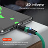 ENKAY PD60W Type-C to Type-C / 8 Pin Magnetic 540 Degrees Rotating Fast Charging Cable, Length:1m(Black)