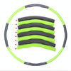 Removable Foam Thin Waist Fitness Ring(Green Gray 8 Sections)