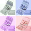Nail Art Tool Set Nail Clippers Dead Skin Scissors Manicure Tool, Specification: 16 In 1 Blue