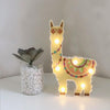 LED Painted Lantern Alpaca Night Light Holiday Decoration Room Posing Style Light(Yellow)