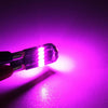 2 PCS DC 12V 2W 240LM 5500K T10-4014-15SMD Car Width Lamp Clearance Light Parking LightsPink Light